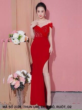 Đầm Dạ Hội Cúp Ngực Đính Hạt - DN2326